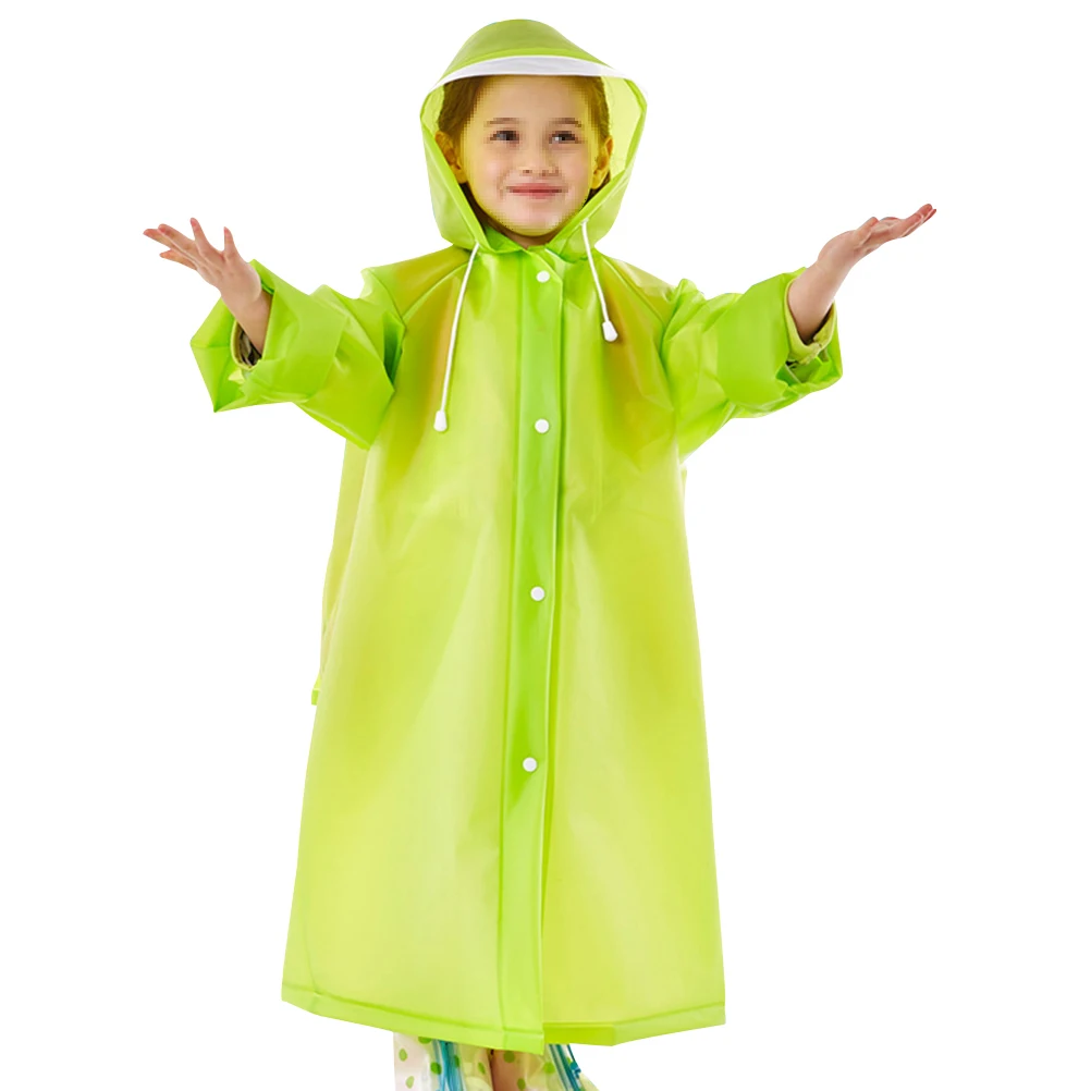 

Kids Raincoat Hooded Schoolbag Cover Lightweight Portable Waterproof Bright Colors Elastic Reusable for for Children
