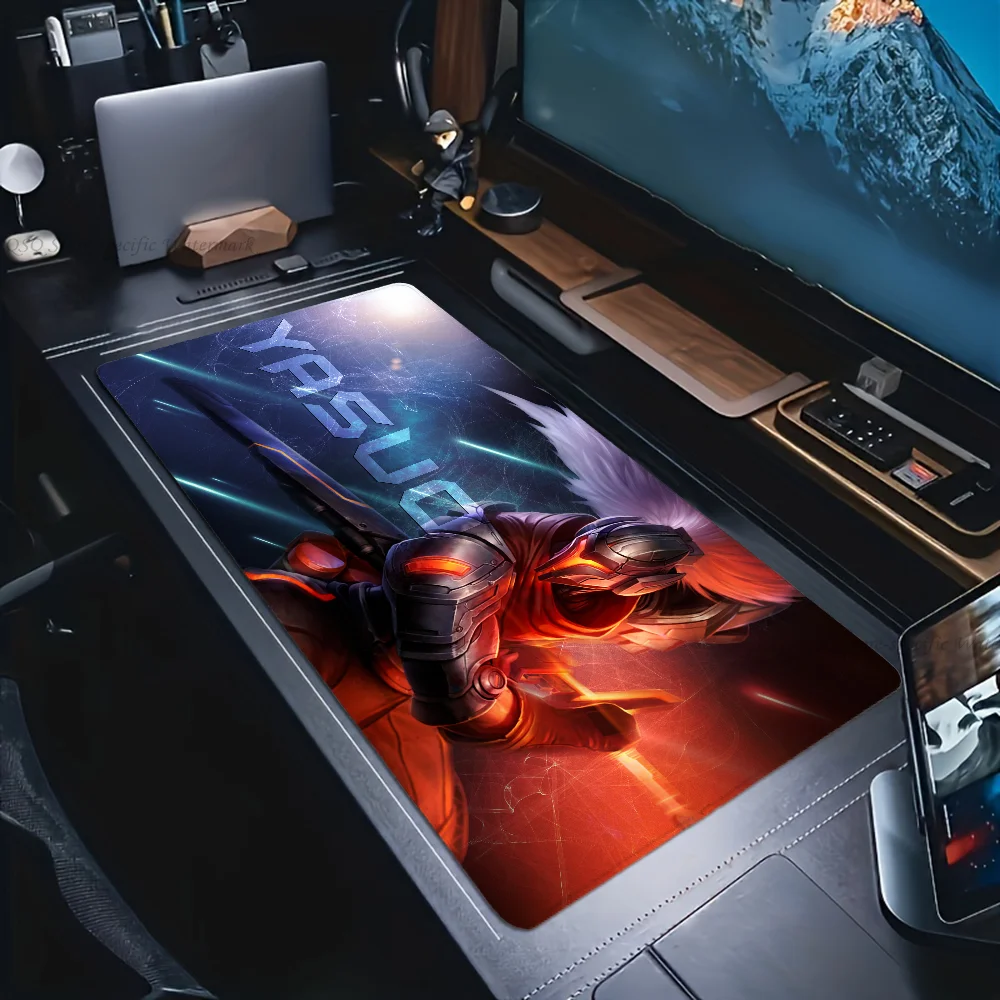 

Yasuo League Of Legends Game Mousepad Mouse Mat Desk Mat With Pad Gaming Accessories Prime Gaming XXL Keyboard Pad Padding Mat