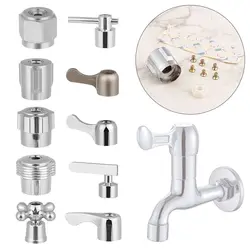 1Pcs Faucet Handle Switch Handle Accessories Triangle Valve Small Spout Dish Basin Single Cold Quick Open Valve Core Handwheel