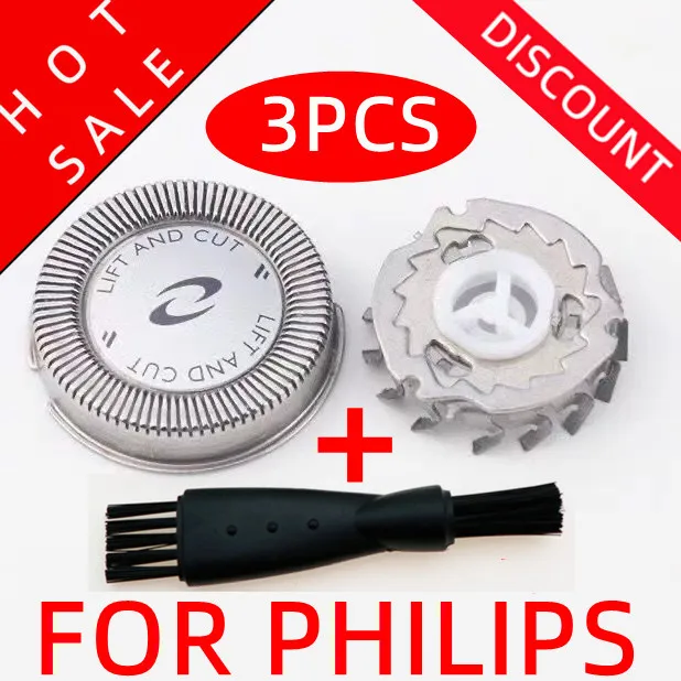 3 шт., сменные головки для электробритвы Philips Norelco HQ56 HQ5812 HQ5625 HQ5430 HQ5426 HQ4890 HQ5826