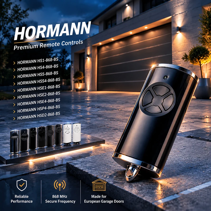 Серия HORMANN BS: HSE4, HSE2, HSE1, HS5, HS4, HS1, HSS4, HSD2, HSP4, 868 BS. Клон пульта дистанционного управления гаражными воротами BiSecur.