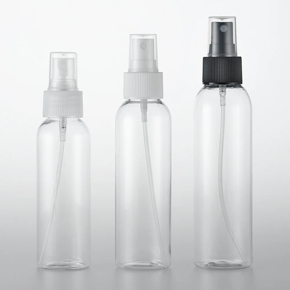 12 個のプラスチックスプレーボトル詰め替え可能耐久性のある旅行用化粧品容器収納ホルダーポータブル香水ディスペンサー