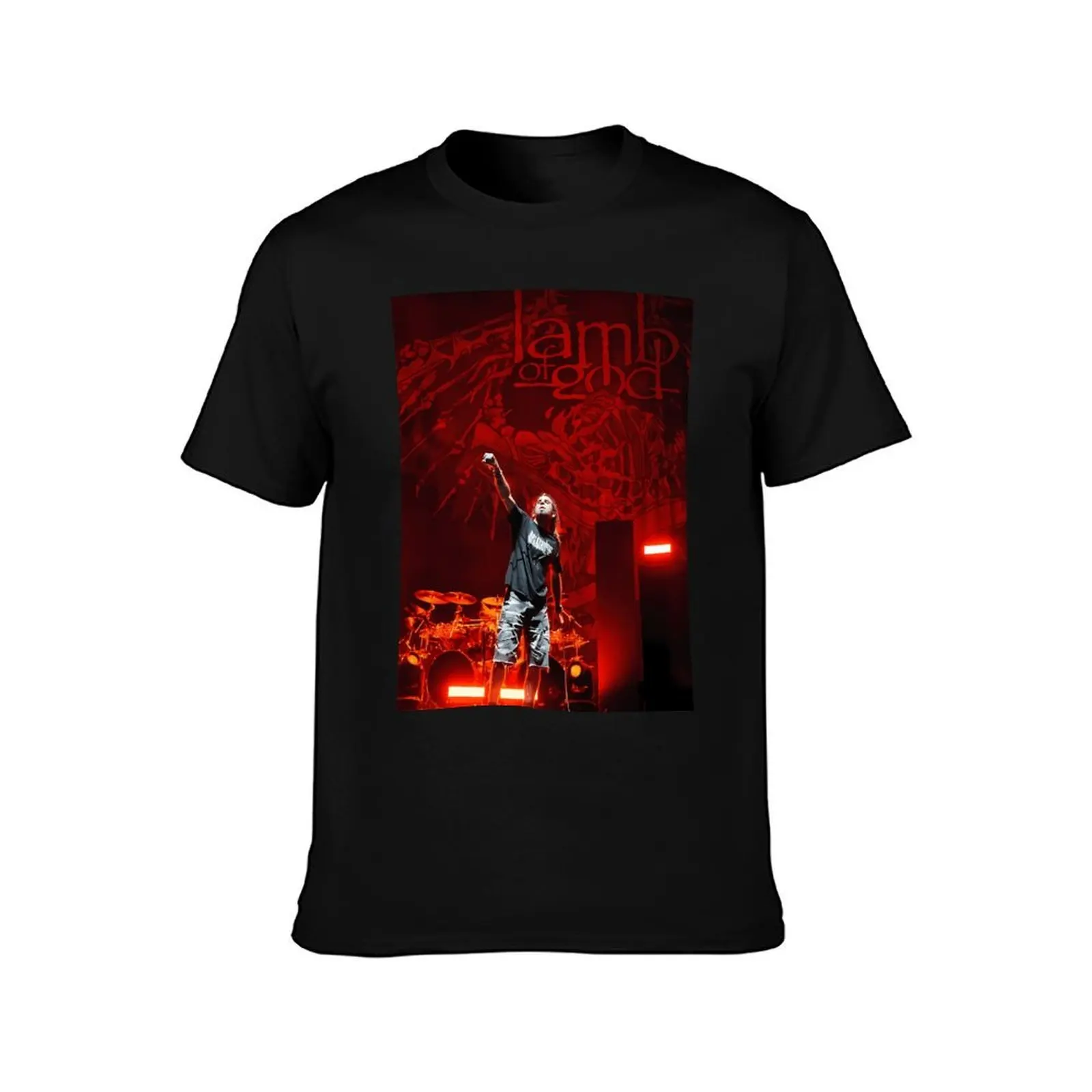 Randy Blythe - Lamb of God T-Shirt, Summer Casual Cotton Tee, Oversized Streetwear Tops, Vintage Graphic Print, Unisex Men Women