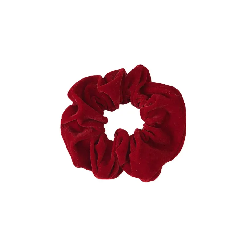 1PC Red Velvet Hair Accessories Collection New Year Christmas Hair Bands Wide Large Sausage Ring Bow Hair Clips