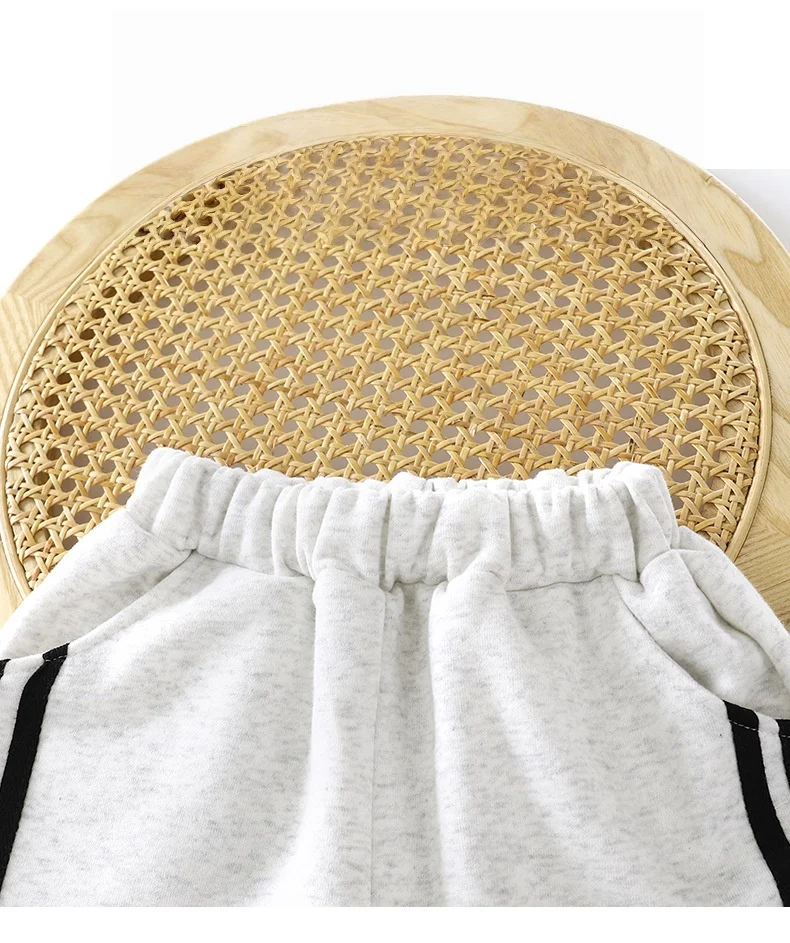 Kinder Jungen Langarm Top und Hosen Trainingsanzug Casual Brief Drucken Sweatshirt Sets für Kinder 1-8Y Baby Mädchen Kleidung Weiche Outfit – Detail 8
