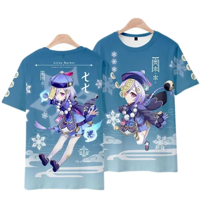 

Popular Game Genshin Impact 3D Print Men Women T Shirt Casual Harajuku Short Sleeve Summer Fashion Oversized Unisex Streetwear