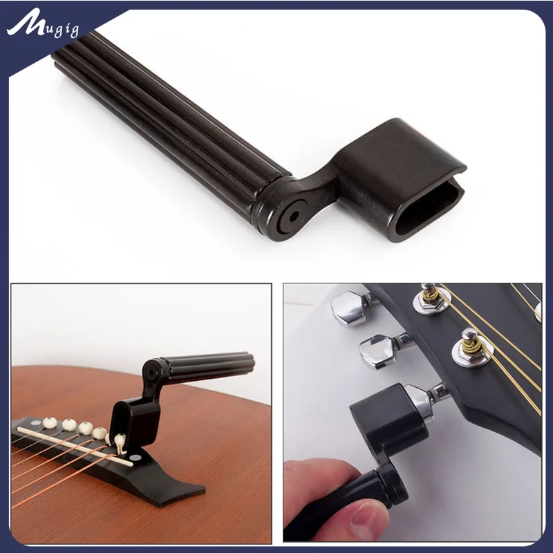 

2In1 Multifunctional Guitar Peg String Winder Bridge Pin Puller Guitar Tools for Bass Acoustic Electric Guitar Accessories 2PCS