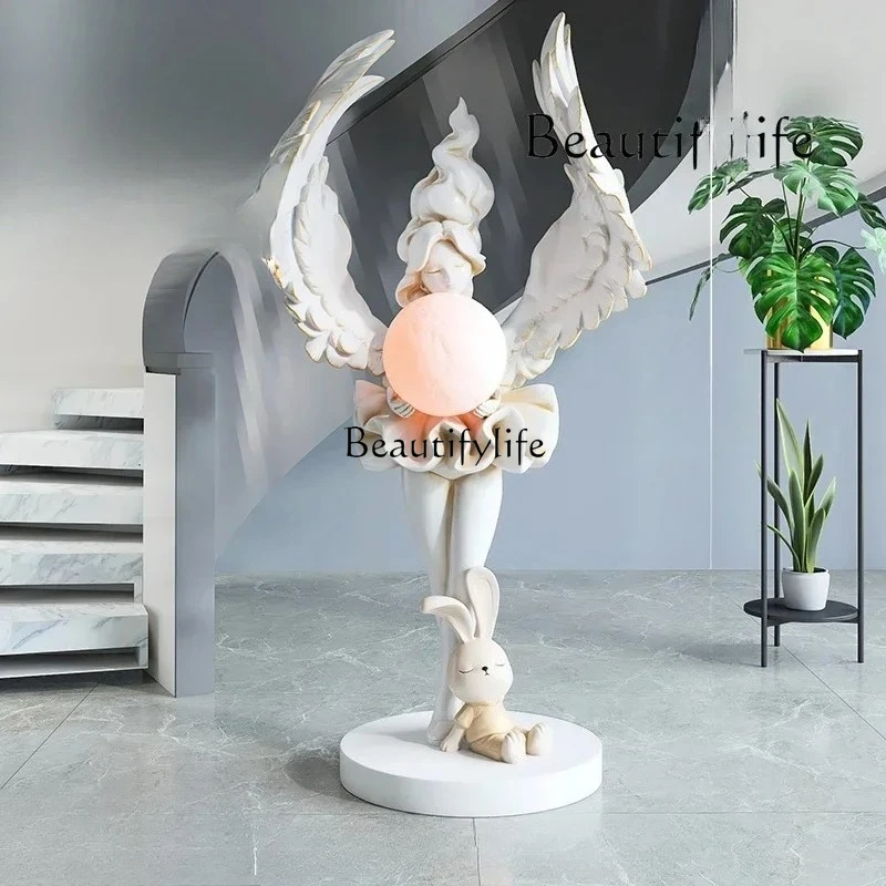 Nordic large-scale floor-to-ceiling ornaments, home accessories, living room TV cabinet, sculpture opening gift