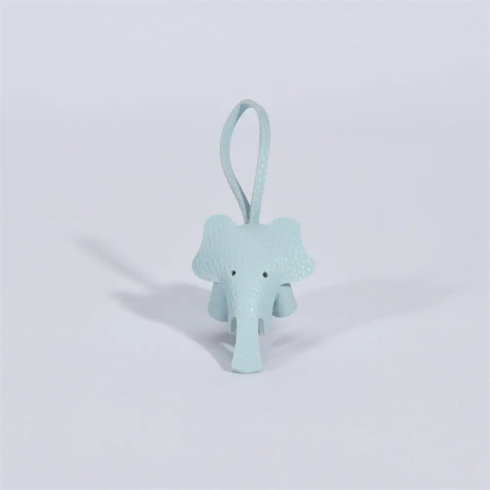Mini Soft Elephant Keychain Pendant Cute Creative Animal Doll Key Ring Leather Funny Car Key Chain Accessories Women