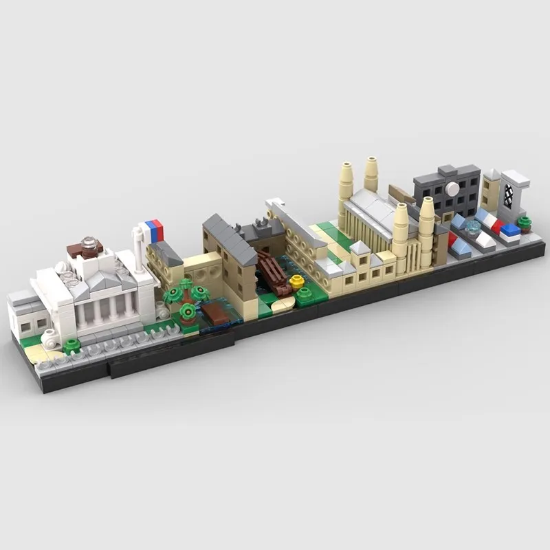 City Skyline Architecture Sets Maldives Leipzig Cambridge MOC  New York Museum Cathedral Darmstadt Building Blocks Kid Toys Gift