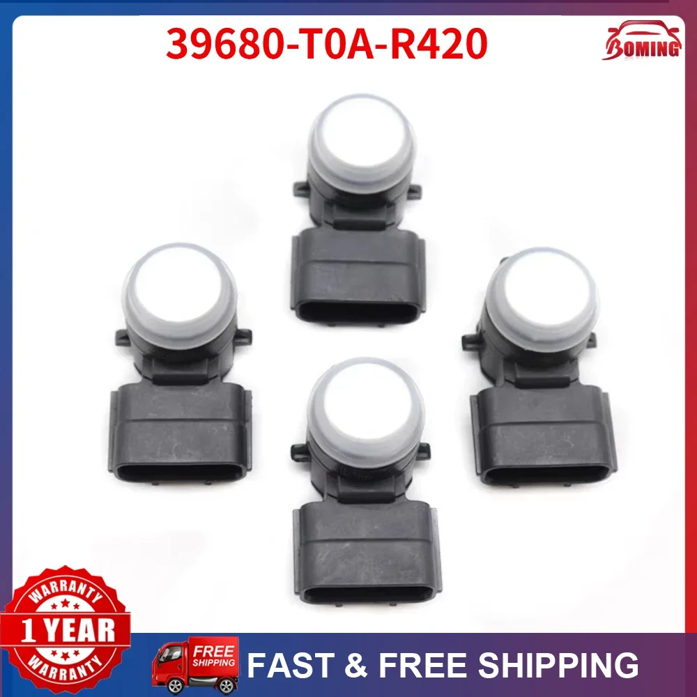 39680-T0A-R420 Car PDC Sensor Bumper Parking Assist Sensor 4PCS For Honda Accord 2016-2018 White 39680T0AT420 0263033951