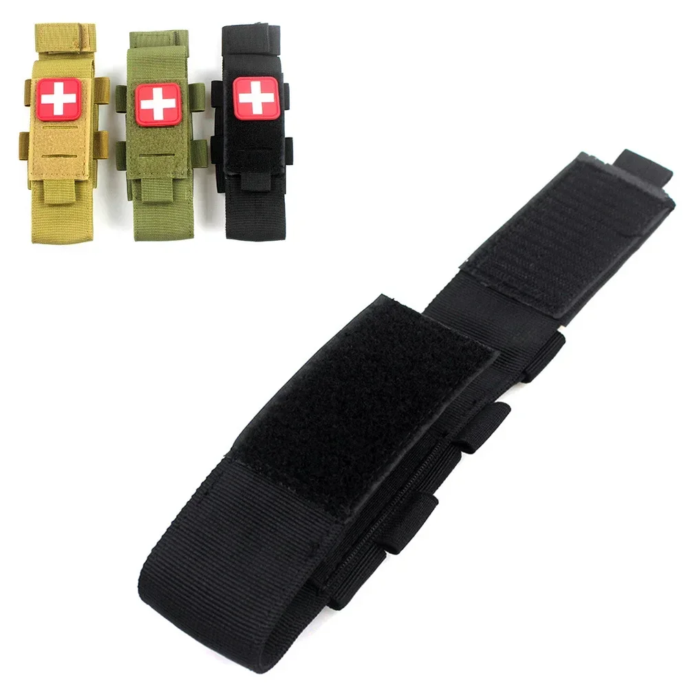 

Outdoor Survival Gear MOLLE Tourniquet Holder Bag for Hiking Camping First Aid Kit Rescue Medical Equipment