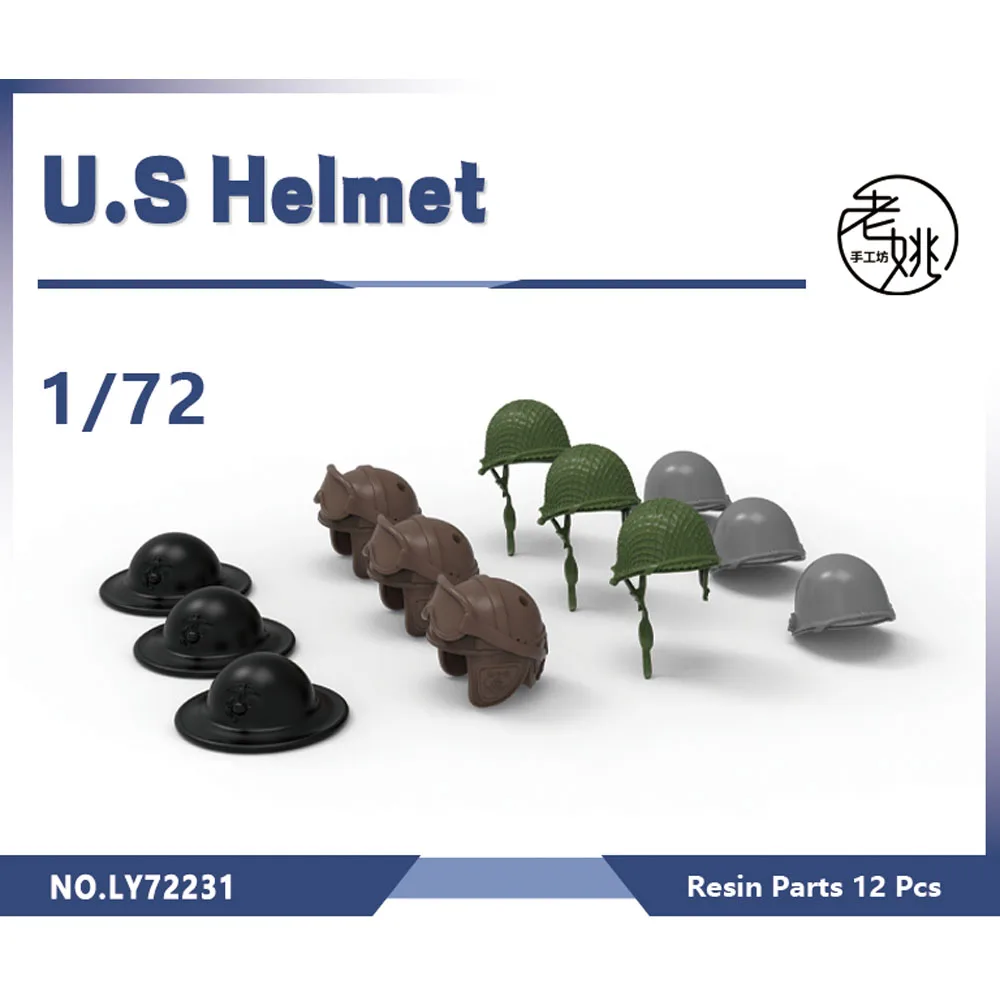 Yao's Studio LY231 1/35 1/48 1/72 Model upgrade parts Detail Up U.S Helmet