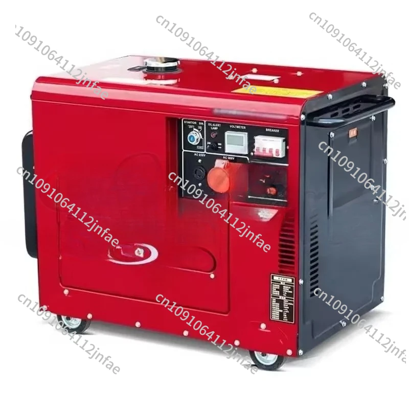 

5/6/8/10/12kVA Silent Diesel Generator Air-Cooled Portable Power Station for Camping/Construction Backup Power Supply