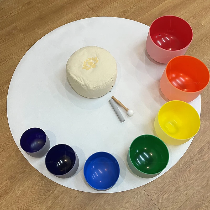 

High Quality Crystal Sound Bowls Professional Meditation Products Yoga Singing Bowls