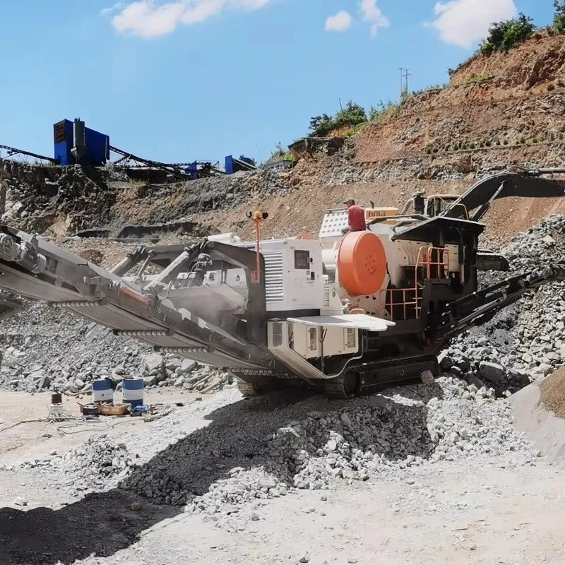 Deposit Price Industrial Integrated Mobile Crushing Plant In Quarry Aggregate Shaping Mine Rock Raw Material Disposal Processing