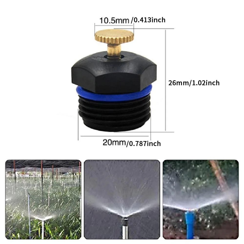 5-10PC 1/2 Inch Thread Centrifugal Watering Sprinkler Adjustable Sprayer Nozzle for Garden Greenhouse Lawn Irrigation Equipment