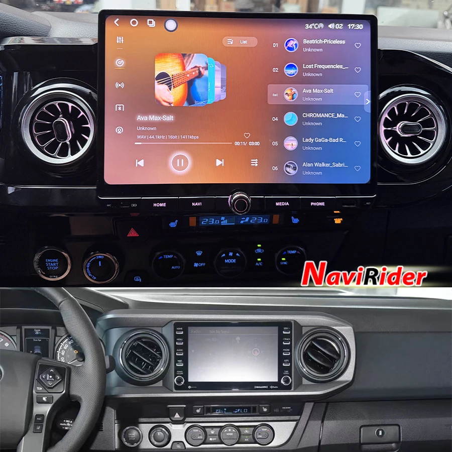 For Toyota Tacoma 2016‑2023 Android Radio Screen Car Auto Stereo Carplay Multimedia Video Player GPS Navigation Head Unit 12.5