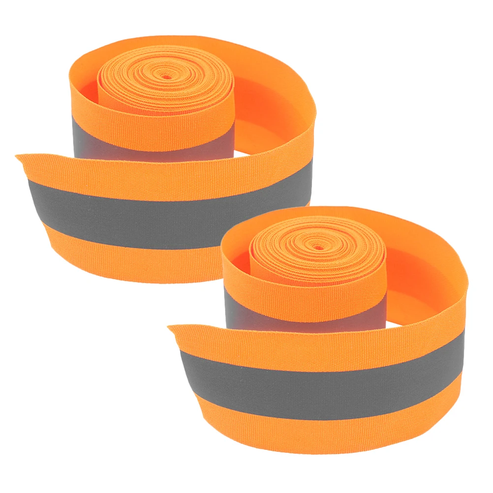 

2 Pcs Reflective Webbing High Visibility Strip Arm Bands Clothing Tape Multifunction Straps Outdoor Safety