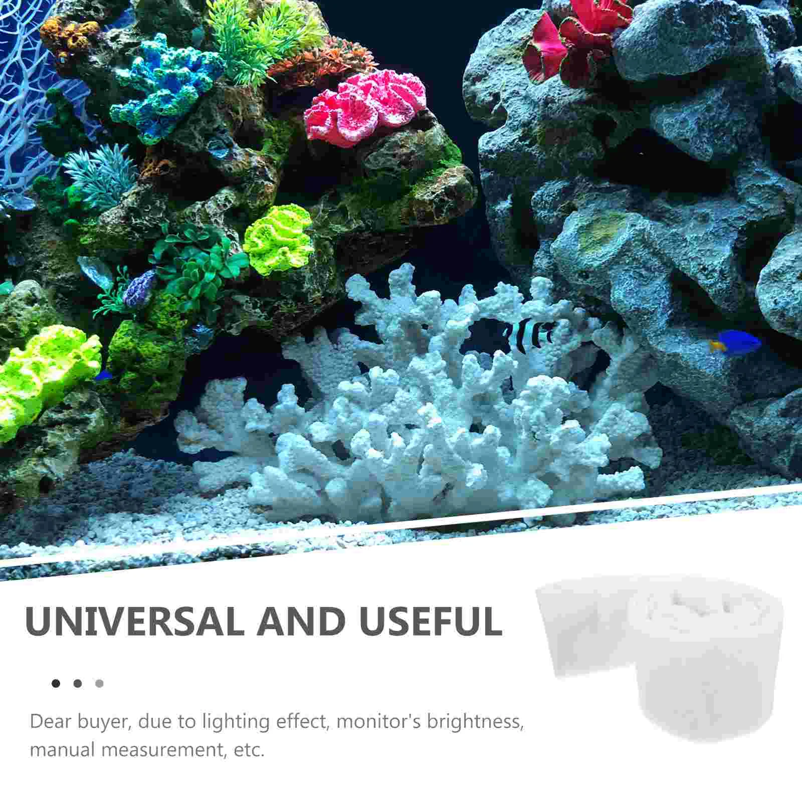 Almohadilla para tanque de peces de acuario, filtro de fibra blanca, filtro bioquímico para acuario, almohadilla de esponja de filtración para estanque, 2m x 12cm