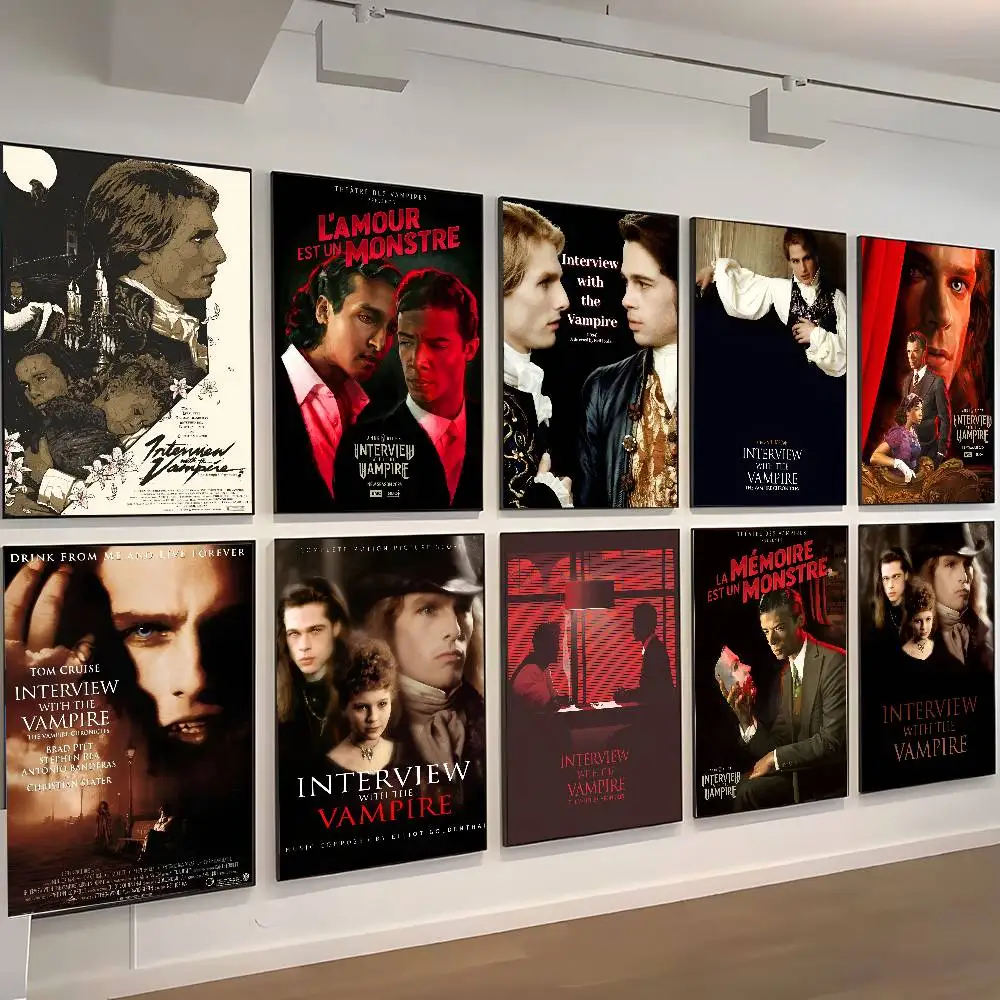 TV I-Interview With The Vampire Poster, selbstklebende Kunst, Raum-Eingangsbereich, Restaurant, Wanddekoration, Kunstgemälde