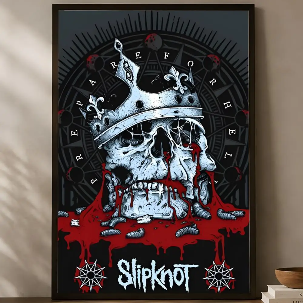 Band S-Slipknot Poster, selbstklebendes HD-PVC-Wandkunstposter, wasserfeste Dekoration für Schlafzimmer, Wohnzimmer und Zuhause – Detail 14