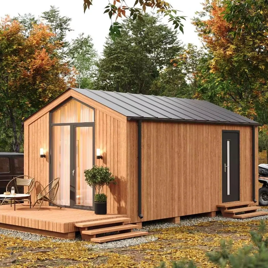 Modern Prefab House Villa Steel Prefabricated Backyard House Under Shed Modular Cabin for Ireland Home Outdoor Use