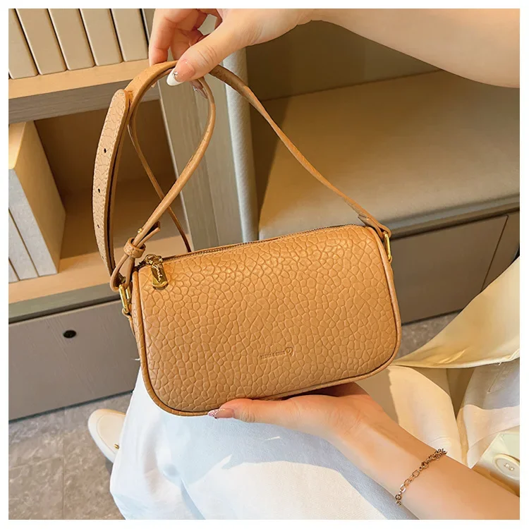 2023 Populaire Tas Dames Nieuwe Mode Textuur Schoudertas Grote Capaciteit Retro Dames Crossbody Schoudertas Voor Meisjes