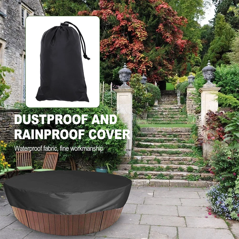 

Waterproof Bath Pool Cover Premium Polyester Durable Outdoor Indoor Swimming Tub Solar Cover Foldable