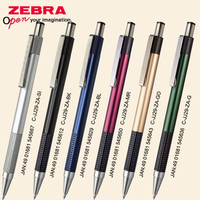 1pcs Japan ZEBRA Gel Pen GJ-301 Metal 0.5mm Black Pen C-JJ29-ZA Push Type Portable Business Office Stationery School Supplies