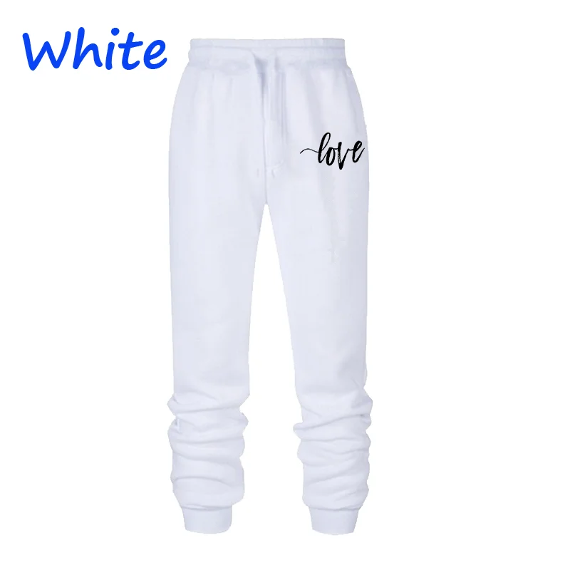 The latest women's LOVE letter-printed sports pants Leisure sports fitness jogging pants Autumn and winter women's sports pants