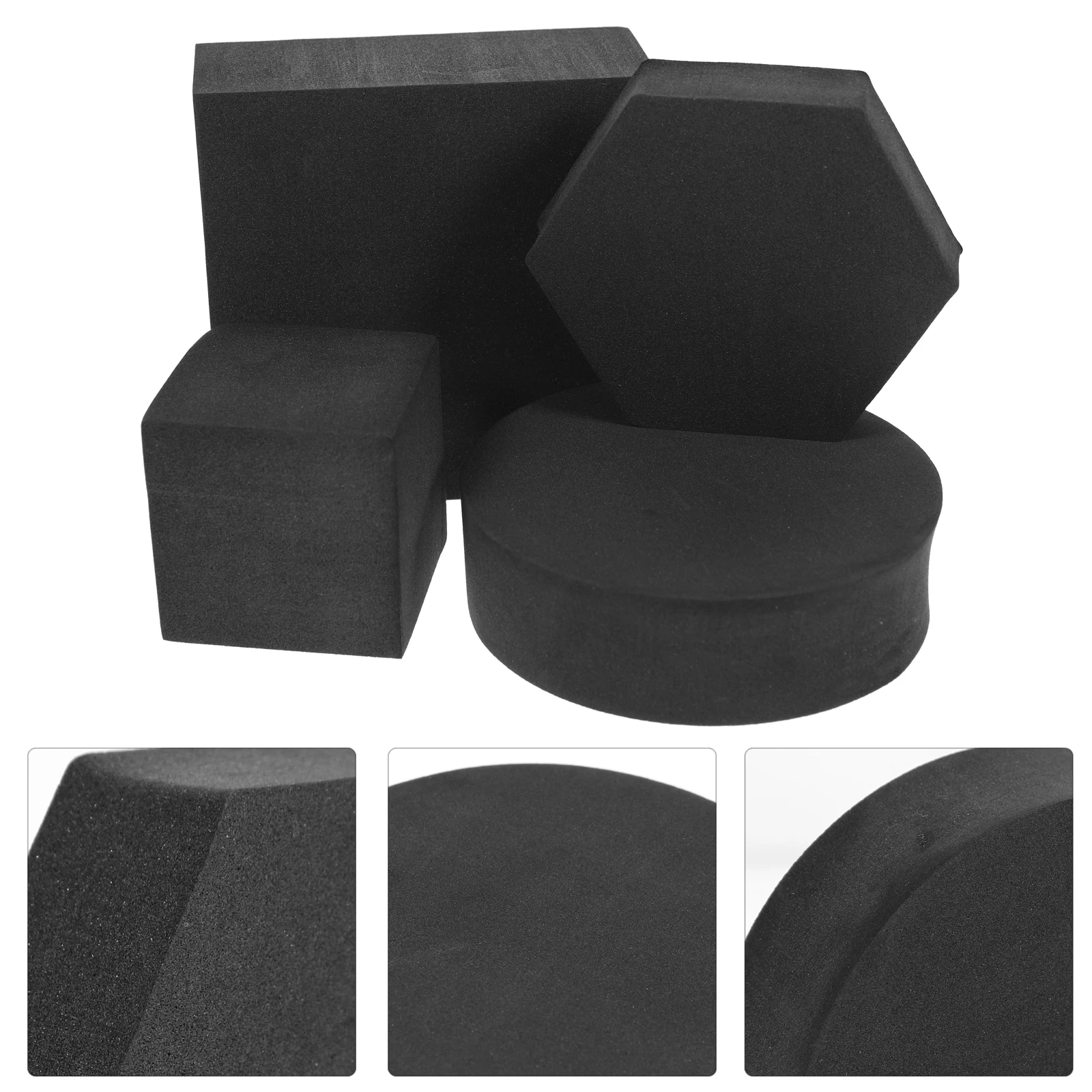

4pcs Geometric Cube Photo Foam Product Photography Props For Cosmetics Jewelry Perfume Flowers Desserts Lightweight Studio