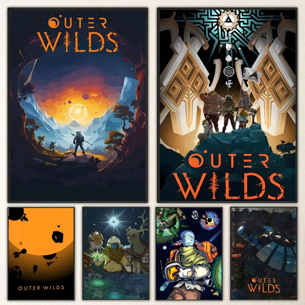 Game Outer Wilds Poster High-definition  poster stickers, suitable for bedroom, living room, home decoration