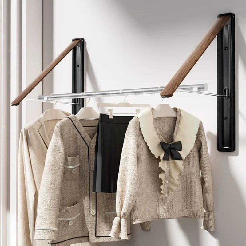 Customized foldable clothes drying rack No-drill balcony clothes drying rod, indoor clothes drying magic tool, retractable cloth