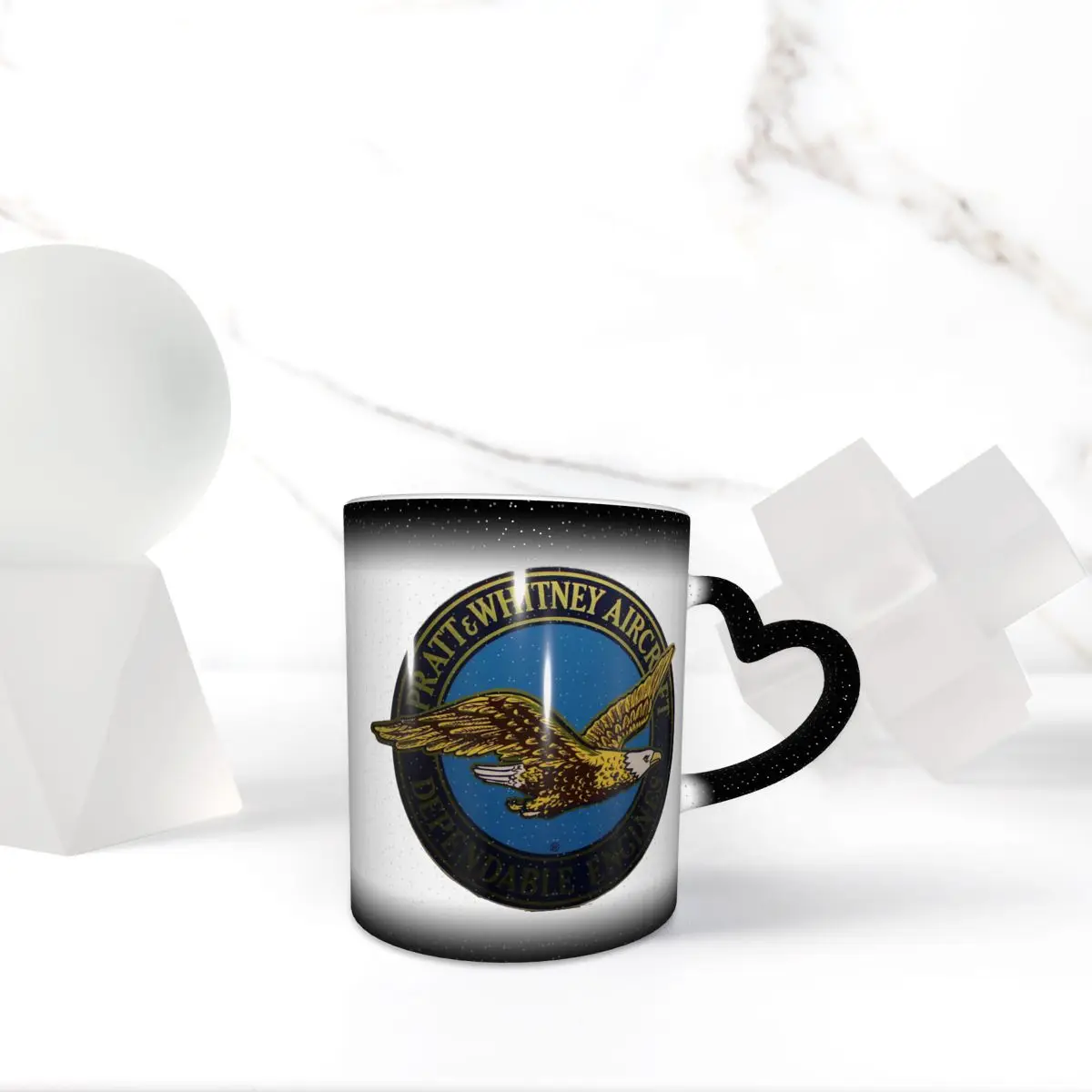 Pratt And Whitney Logo Dependable Engines Mug Funny Ceramic Coffee Cups Tea Mugs Milk Cup Drinkware Gift for Friends