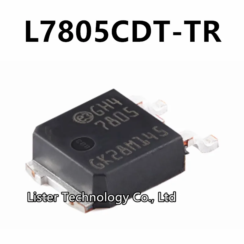 10~50PCS/Lot New L7805CDT-TR TO-252 Marking:7805 1.5A 5V Three-terminal Positive Voltage Regulator L7805 L7805CDT TO252 SMD