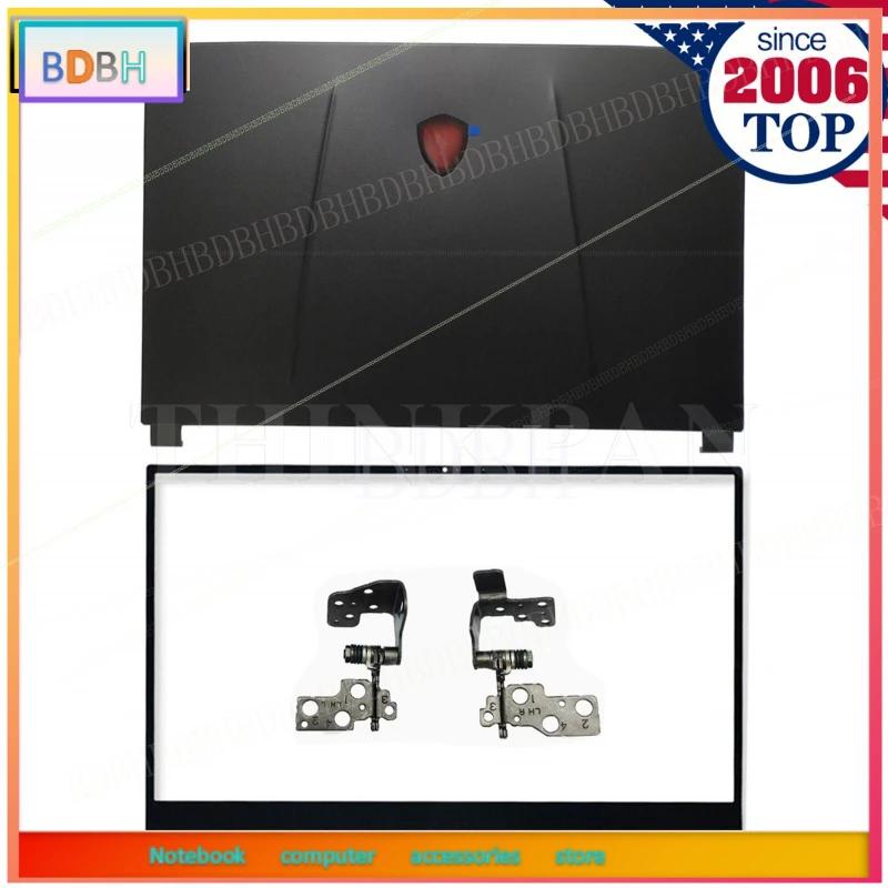For MSI GP75 GE75 GL75 Raider 8RE 8RF 10SF MS-17E1 LCD Back Cover+Bezel+Hinges