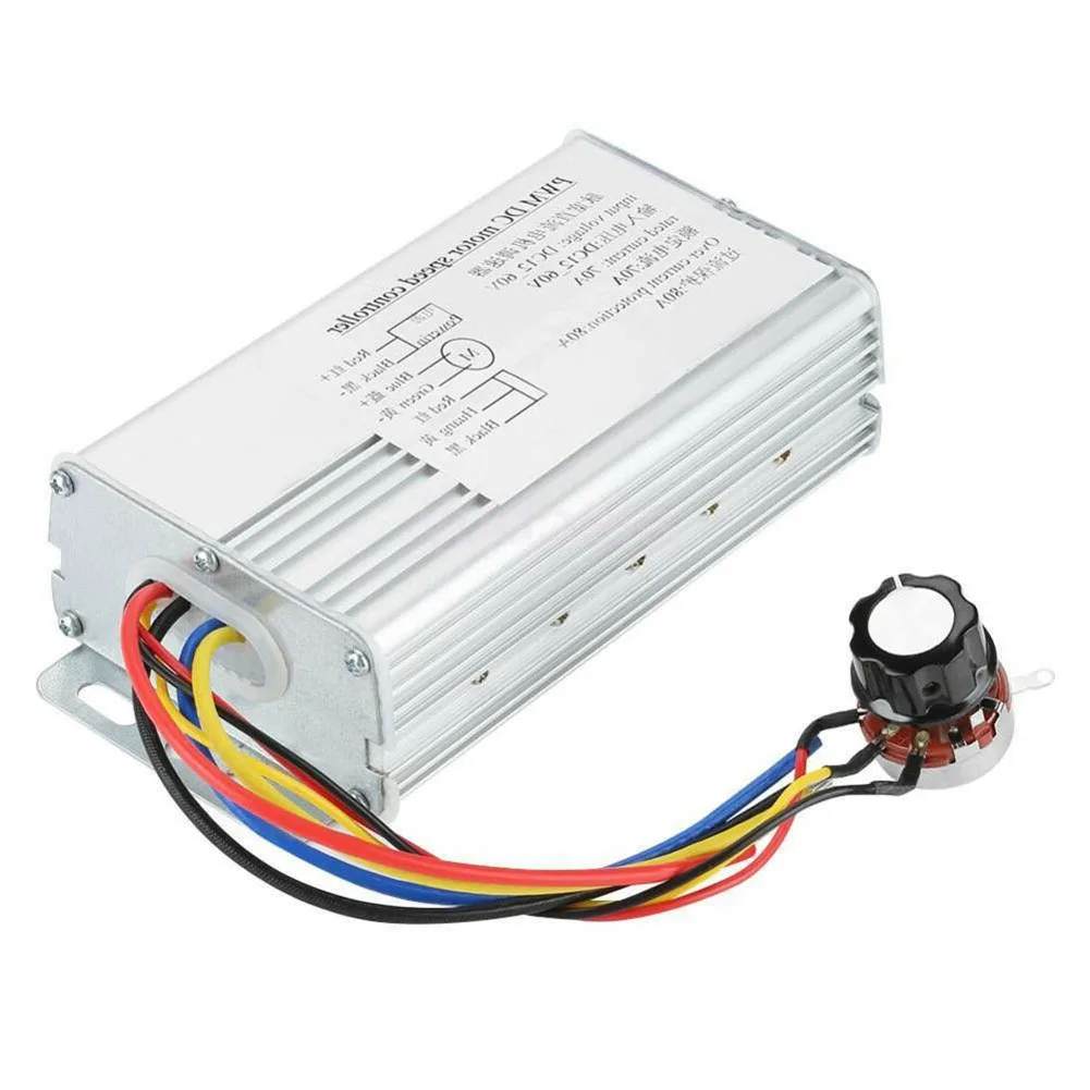 DC 10-60V Brushed Motor Controller DC Motor PWM Speed Regulation Brushed Controller Motor Governor Reverse Switch