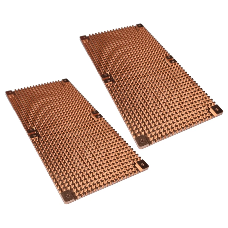 

2X RTX 3060 3080 3090 Backplane Pure Copper Heat Sink Graphics Card Memory Auxiliary Radiator 90X180MM(5Mm)