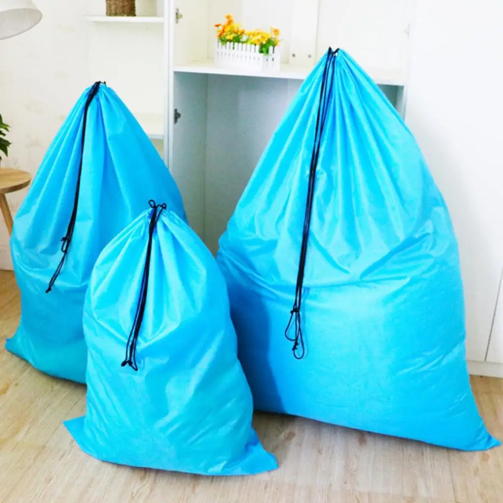 Single Bag Waterproof Drawstring Storage Pouch Carry Sack Organizer