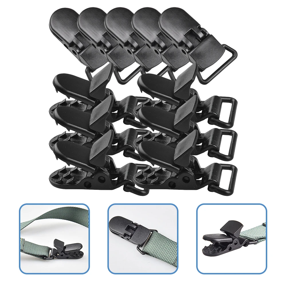 

20pcs Tent Buckle Webbing Clips Heavy Duty Windproof Reusable Plastic Fixers For Camping Awnings Tarps Canopy Tents Outdoor
