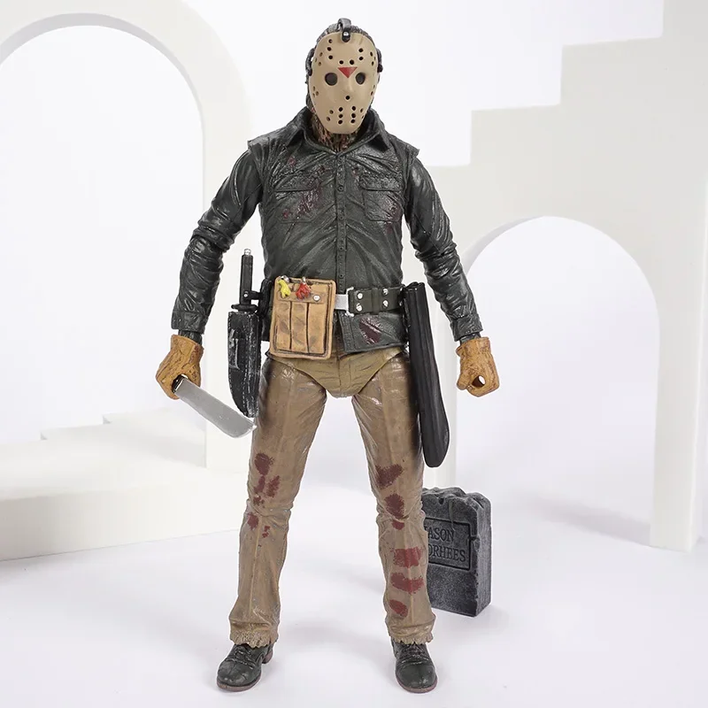 الكلاسيكية الرهيبة فيلم NECA الجمعة جيسون Voorhees البلاستيكية عمل نموذج لجسم دمية لعبة هدية