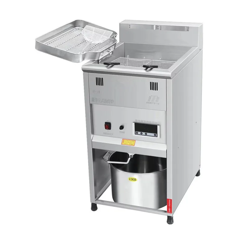 Single cylinder vertical fryer gas fryer automatic constant temperature commercial fried chicken chops y