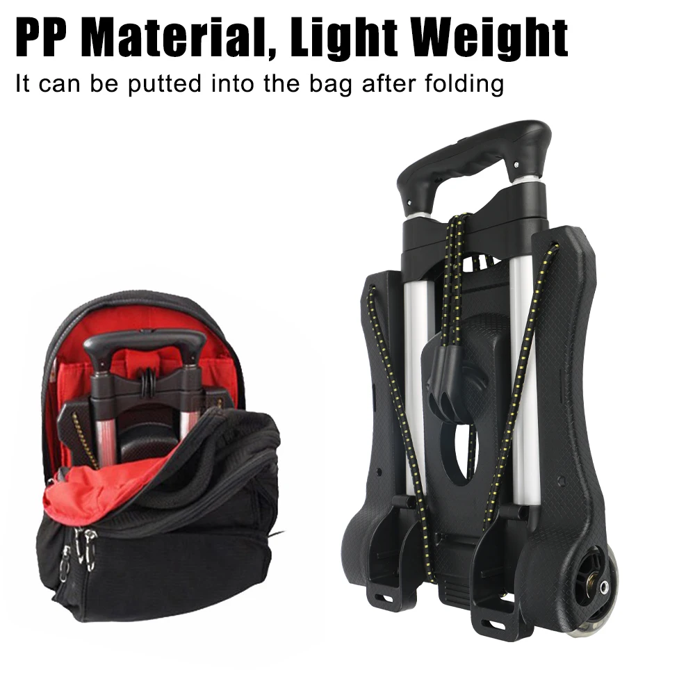 Heavy Duty For Home Travel Shopping Two-wheel Trolley 35kg Foldable Barrow Portable Folding Luggage Cart