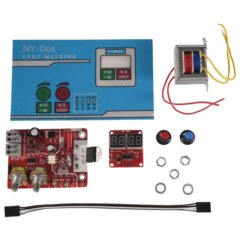 HRBAJ-Spot Welding Machine Adjustable DIY Controller Panel Time And Current Control Function
