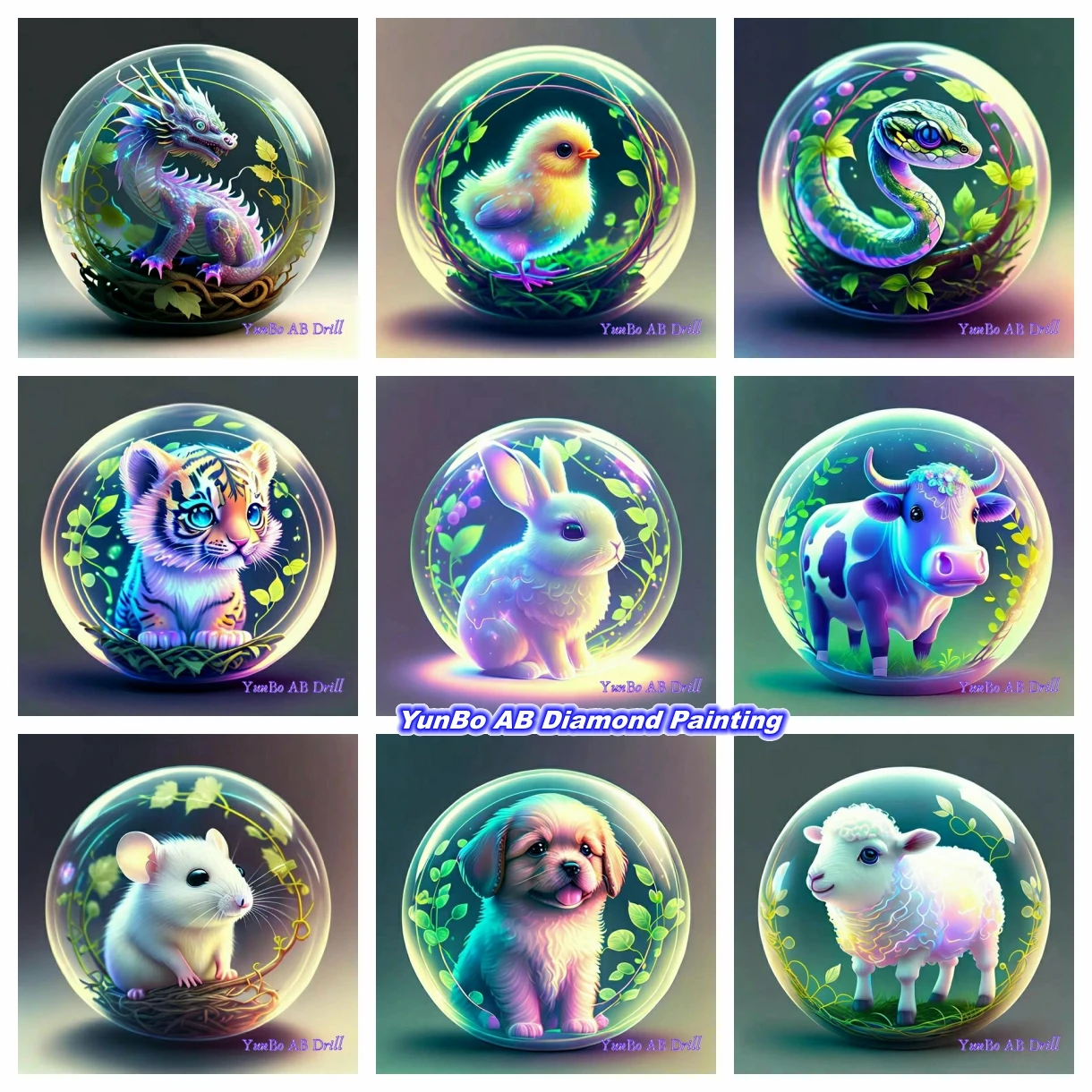 

Fantasy Cute Zodiac Signs 5D DIY AB Diamond Painting Mosaic Cross Stitch Rhinestone Cartoon Animal Art Home Decor Kids Gift 2023