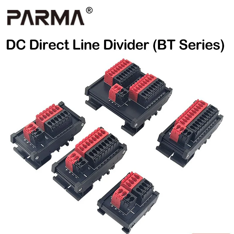 1 Input with multiple outputs, 4/6/8/10 circuit power distribution box, common terminal, AC/DC direct plug-in splitter