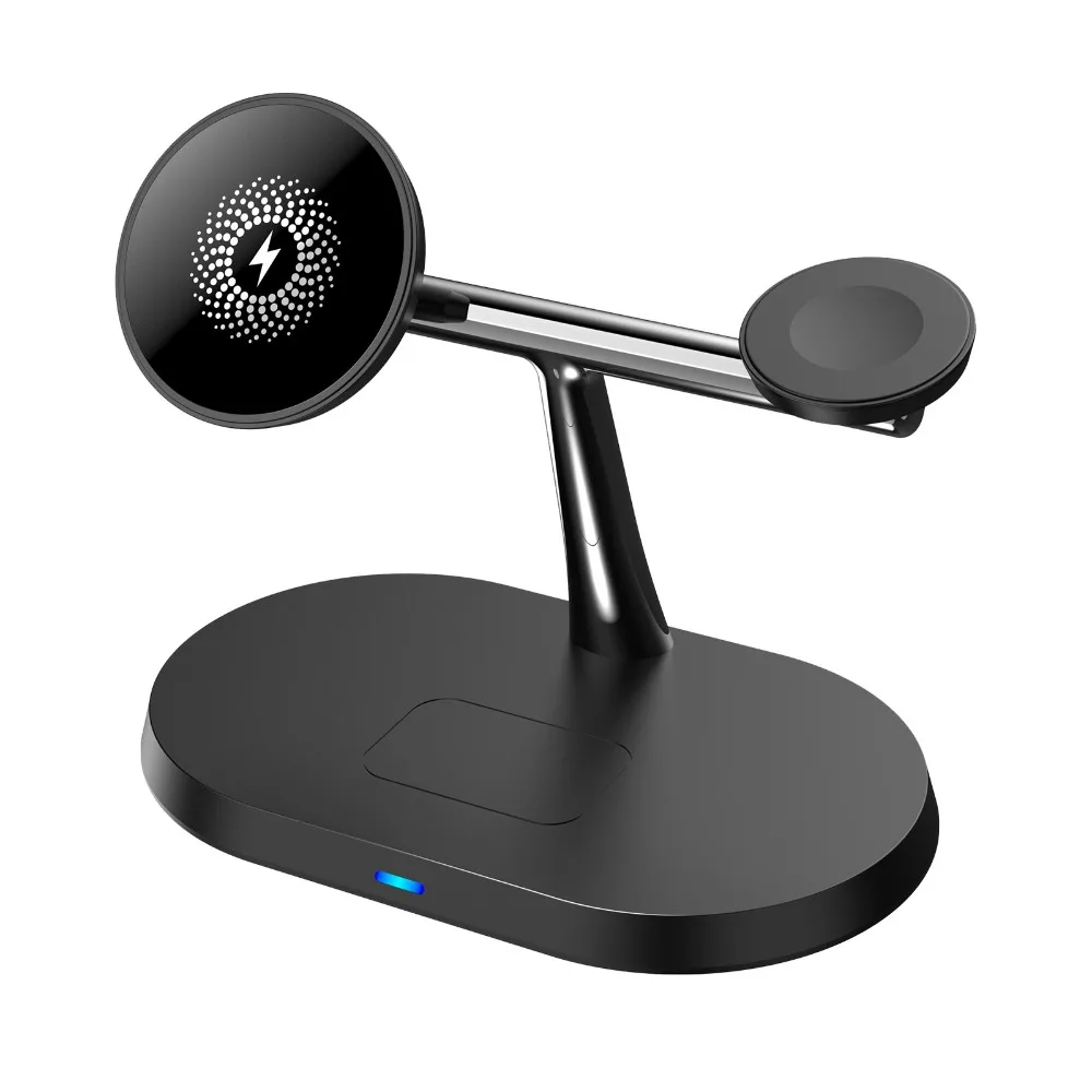 3-in-1 Magnetisches Kabelloses Ladegerät und Telefonhalter für Magsafe iPhone 17~12 Samsung Xiaomi Apple Watch Airpods Pro 4/3 Schnelles Aufladen – Detail 10