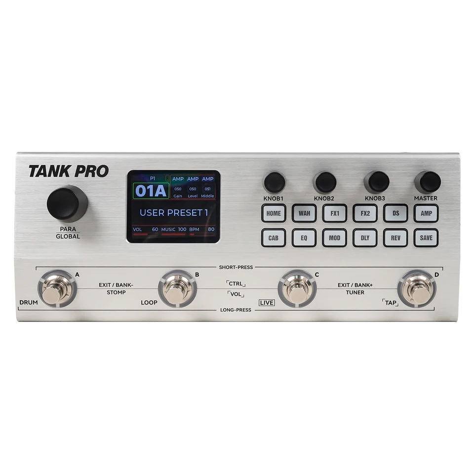 M-VAVE TANK PRO 2026 NEW ギターエフェクトペダル TANK 最新版 ギター