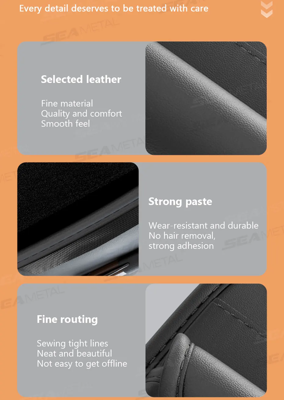 SEAMETAL Auto Sonnenschirm Gläser Tasche Pu Leder Auto Sonnenblende Karte Organizer Tragen-beständig Sonnenbrille Lagerung Tasche Zubehör – Detail 11